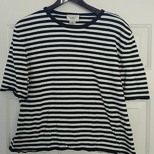 Black and White Wool Blend Sweater Size XL